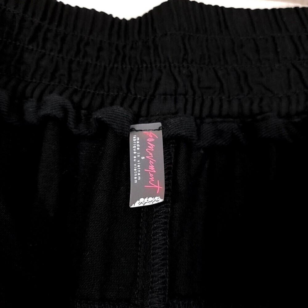 NEW Free People Flipside High Waisted Wide Tapered Quilted Pants in Black Small - Picture 12 of 14